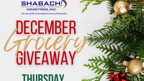December Grocery Giveaway – SHABACH! Ministries