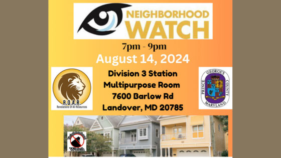 Neighborhood Watch Meeting Save The Date Flyer
