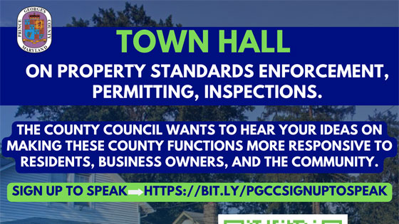 Property Standards, Enforcement, Permitting, and Inspections Town Hall Meeting