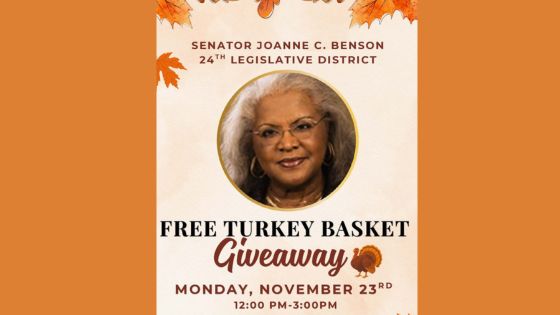 Senator Joanne C. Benson Free Turkey Basket Giveaway