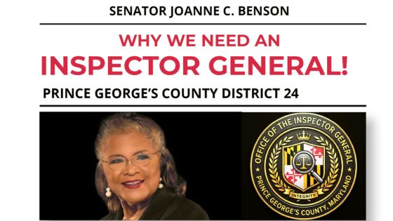 Senator Joanne C. Benson - Why We Need an Inspector General
