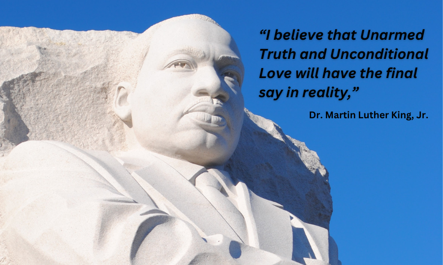 Dr. Martin Luther King's statue -  2023 Greater 202 Coalition Newsletter Photo
